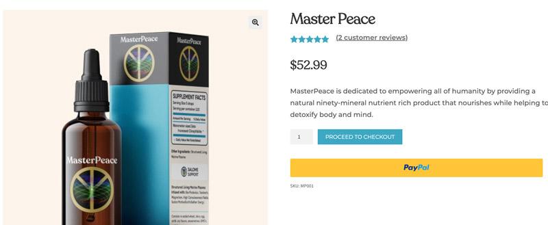 MasterPeace checkout